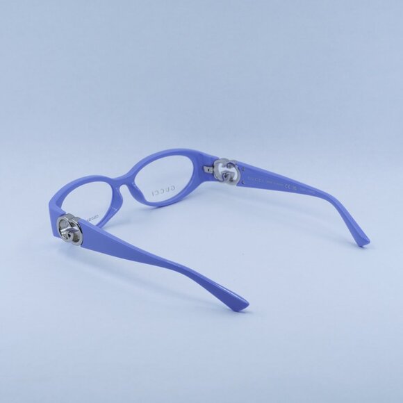 🕶️ New Gucci GG1693O 003 Eyeglasses - Violet with Silver Frame - Picture 10 of 11